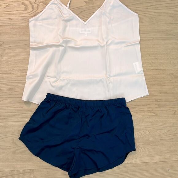 NWT $198 Anthropologie SET by ETTITUDE bamboo shorts XS & camisole M - Picture 2 of 9